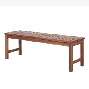 Classic Wooden Stool <b>Bench</b> Backless <b>With</b> Minimalist Design for Garden <b>Set</b> Furniture Decoration - Product Image 2