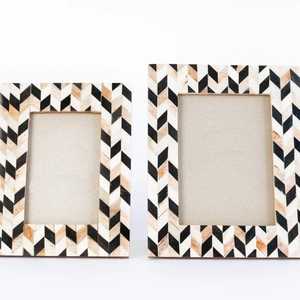 Customized Fashionable Best Quality Handcrafted Rectangular Bone Inlay Eco-Friendly Waterproof <b>Wall</b> Mount Photo <b>Frame</b> Beautiful - Product Image 5