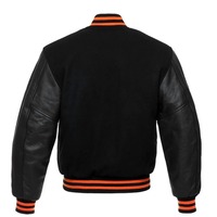 Veste universitaire d'hiver unisexe avec logo en chenille personnalisé, fabricant OEM, manches en laine/viscose, fermeture à ceinture, taille personnalisée
