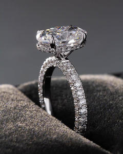 Igi/gia Lab เติบโตวินเทจ14K ทองแต่งงาน/หมั้นแหวนเพชรตัดดี unisex แหวนสำหรับงานเลี้ยงครบรอบ - Product Image 3