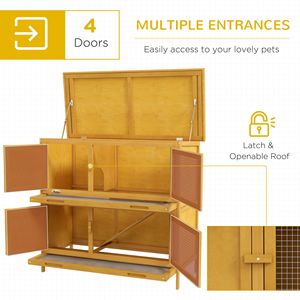 Cuccia Moderna di Lusso in Legno Massello per Animali Domestici - Uso Interno/Esterno - Taglia XL Impermeabile Adatta a Razze Grandi, Medie e Piccole - Product Image 4
