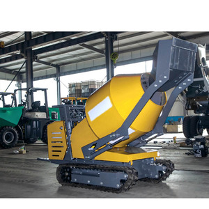 รถดัมพ์ขนาดเล็กแบบพกพาได้เครื่องผสมน้ำมันดีเซลเบนซินแบบปรับ500L ได้แกนมอเตอร์เครื่องยนต์ - Product Image 3