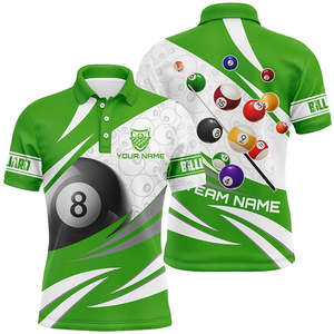 Camiseta de Billar Ecológica de Alto Rendimiento, Cuello en V, Absorbe la Humedad, Uniforme Personalizado con Nombre Impreso para Equipos, Clubes y Jugadores - Product Image 4