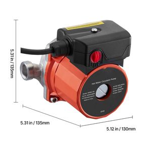 Sistema di Pompa di Ricircolo Acqua Calda 10 GPM, Circolazione Istantanea, Controllo a 3 Velocità, 0.13 HP, 110/120V, NPT 3/4 Pollici - Product Image 6