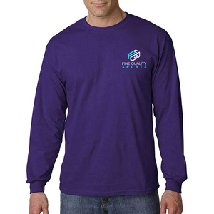 T-shirt à manches longues en jersey 100 % coton avec logo personnalisé sur le devant, motif lettres, nouvelle collection, vêtement décontracté écologique - Product Image 1