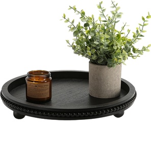 Wooden Beaded Decor <b>Tray</b> Rustic Wooden <b>Trays</b> <b>Table</b> Decorative <b>Trays</b> for Home Decor Kitchen <b>Table</b> Farmhouse Serving <b>Tray</b> - Product Image 1