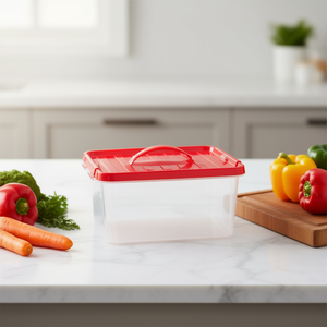 Scatole originali in plastica da 8 litri con coperchio per la conservazione degli alimenti in cucina - Product Image 3