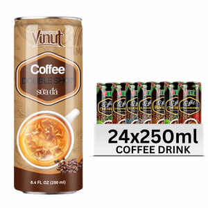 Arabica Robusta <b>Coffee</b> Drink Dairy Free Gluten Free Non-GMO 250ml Aluminum <b>Can</b> VINUT Wholesale Private Label Beverage - Product Image 1