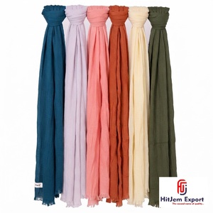 Premium Plain <b>Scarf</b> Manufacturer White Label Low MOQ Custom Branding Cotton Viscose Modal OEM ODM Fabric Product Factory - Product Image 5