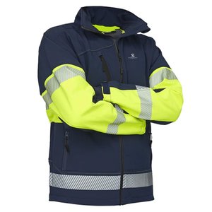Chaqueta de Trabajo de Seguridad Reflectante para Hombre, Impermeable, de Alta Visibilidad, Resistente al Viento, de Poliéster, Certificada CE, Antidesgarro - Product Image 1