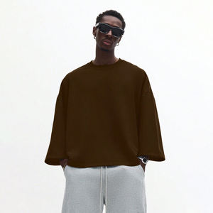 Sudadera Deportiva Personalizada para Hombre, Tejido Grueso, Ecológica, Corte Holgado, Hombros Caídos, Cuello Redondo, Manga Larga, Poliéster/Algodón - Product Image 1