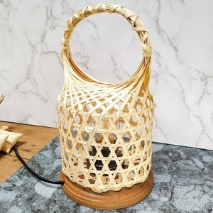 Lámpara de mesa de bambú tejida a mano al por mayor, buen precio, lámparas pequeñas para decoración de mesa central. - Product Image 5