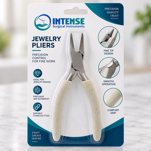 Wholesale Professional Jewelry Making Pliers <b>Stainless</b> <b>Steel</b> Precision Flat <b>Nose</b> Pliers Comfort Grip Custom Logo Intense Surgica - Product Image 6