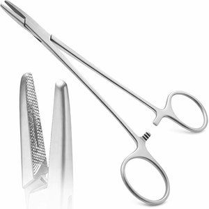 ที่จับเข็มมายอโอยาโกะ พรีเมียม เกรดผ่าตัด ผลิตจากเหล็กกล้า S-Steel แข็งแรงทนทาน ปากจับแบบมีเฟือง จับเข็มได้อย่างแม่นยำ - Product Image 1