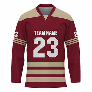 Último Diseño Personalizado de Jersey de Hockey sobre Hielo Sublimado, Nueva Moda 100% Poliéster Transpirable de Secado Rápido - Product Image 6