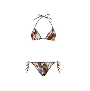 Conjunto de Bikini Sexy de 2 Piezas Personalizado por el Fabricante para Mujer, Traje de Baño Triangular con Tirantes y Falda, Tanga, Ropa de Playa - Product Image 3