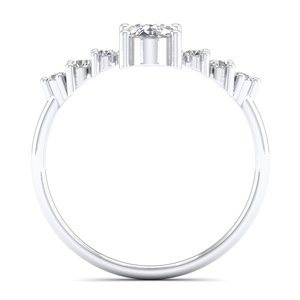 แหวนหมั้นเพชรโมอิสซาไนต์แท้ REYES Original 14K 18K ทองคำแท้ รับรองโดย GRA สำหรับผู้หญิง ของขวัญแต่งงานสุดหรู เครื่องประดับชั้นดี - Product Image 4