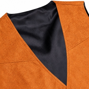Chaleco de Cuero de Ante con Flecos Estilo Vaquero Occidental para Hombre, Chaleco Casual Vintage con Borlas y Botones a Presión, OEM - Product Image 6