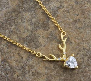 Collier de luxe en argent sterling 925 plaqué platine, zircone cubique vintage, qualité AAA, solitaire unisexe, bijoux d'anniversaire - Product Image 2