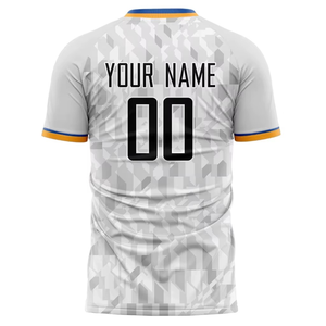 Camiseta de Fútbol Personalizada al por Mayor, Transpirable, 100% Poliéster, Ligera, de Secado Rápido, Manga Corta, Colores/Logotipos Personalizados - Product Image 3