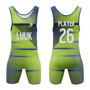 Traje de Lucha Libre de Una Pieza para Hombre LUUK, Sublimado, de Secado Rápido, Ajustado, Ropa de Artes Marciales, Personalizable, para MMA - Product Image 1