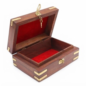 Caja de joyería de madera de lujo con espejo, caja organizadora de joyas octogonal de caoba de alto brillo, estuche de almacenamiento multicapa, regalo para mujeres - Product Image 2