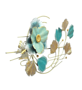 Guirlandes et couronnes de Noël modernes de luxe en métal, décorations murales pour la maison et le bureau, pendentif en fer forgé ajouré - Product Image 1