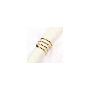 Wholesale Napkin ring <b>Gold</b> Spiral Design napkin rings modern royal look high quality napkin ring for wedding - Product Image 1