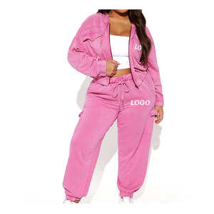 Prix d'usine, logo personnalisé, ensemble de survêtement d'hiver écologique pour femmes, vente chaude, service OEM décontracté - Product Image 1