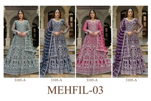 Robe Anarkali brodée violette, séchage rapide, coupe ample, longueur ras du sol, style A-line, vintage moderne, pour mariage et soirée, pour femme - Product Image 6