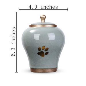 Urna de cremación para mascotas con diseño elegante personalizable, urna conmemorativa de Metal grabada para recuerdo de cenizas, queridas mascotas - Product Image 2