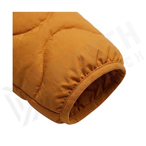 Hooded Quilted Waterproof <b>Bubble</b> Jacket Black Full Sleeve Winter Windproof Cotton Shell Knitted Fabric Polyester Filling Stand - Product Image 6