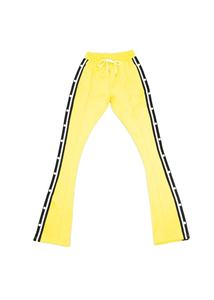 กางเกงสแล็คขนแกะเข้ารูปสำหรับเล่นโยคะฤดูหนาวคุณภาพสูงของผู้ชายกางเกงเอวกลางแยกลำลองระบายอากาศมีลายทาง - Product Image 5