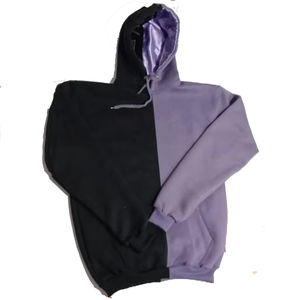 Sweat à capuche asymétrique pour femme, en coton et bambou, tricoté, avec poches, style automne, coupe classique - Product Image 3