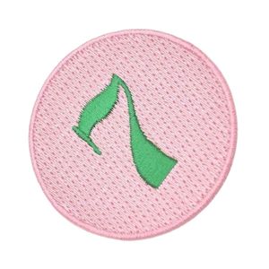 Pretty Girl Number 7 <b>Patch</b> Pink & Green Embroidered Number Applique Iron On Sew On Badge for <b>Jackets</b> Bags Hats DIY Apparel - Product Image 5