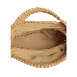 Bolso de mano redondo de yute de fibra natural, ecológico, para compras, para mujer - Product Image 3