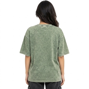 Camisetas Oversize de Algodón Transpirable Premium para Mujer, Estilo Moderno y Cómodo, con Lavado Ácido - Product Image 2