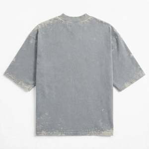 T-shirt Homme Acis Wash Oversized à Épaules Tombantes Coupe Boxy Col Rond Manches Courtes Tricoté Personnalisable GYM ACTIVE ENTERPRISES - Product Image 6