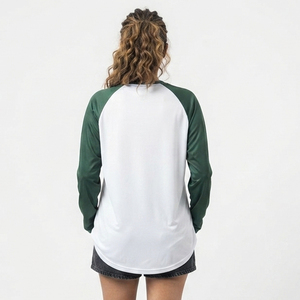 T-shirts Raglan Imprimés Oversize pour Femmes, T-shirt à Manches Longues et Col Rond, Impression Personnalisée, Vêtement Casual, Jersey 100% Coton, Tee Top - Product Image 2