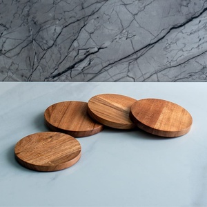 Posavasos Cuadrados Contemporáneos de MDF, Ecológicos, de 10 mm de Grosor, 10 cm, con Grabado Láser Personalizado, para Regalo - Product Image 4