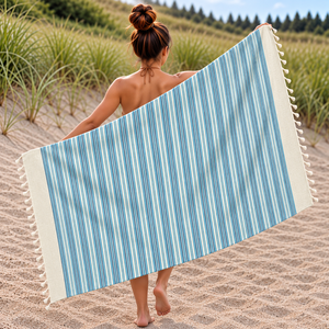 Nuevas Toallas de Playa Hammam de Primera Calidad, Toalla Fouta Antiarena, Todos los Diseños Personalizados, Toalla de Playa Fouta Turca de la India - Product Image 3