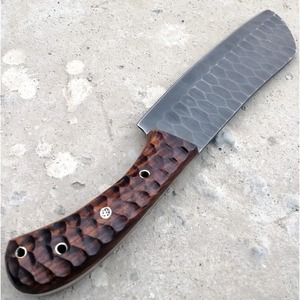Cuchillo de Chef de Acero al Carbono de 10 Pulgadas Hecho a Mano con Funda de Cuero Única y Mango Elegante Personalizable - Product Image 1