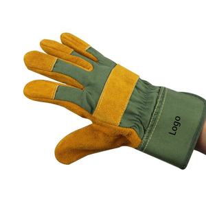 Wholesale Price Custom Design Cowhide <b>Leather</b> Fleece Lined TIG Welding <b>Gloves</b> for Industrial Construction Work Safety - Product Image 2