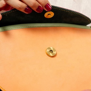 LW กระเป๋าหนังวินเทจสำหรับผู้หญิงหรูหรากระเป๋าถือเดี่ยวแบบโบฮีเมียนแบบพกพากระเป๋าผู้หญิงสไตล์ญี่ปุ่นคอลเลกชันฤดูหนาวหลายสี - Product Image 6