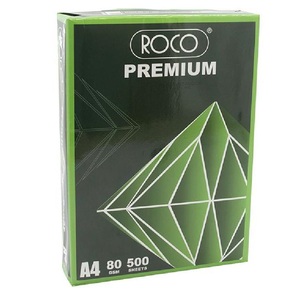 Roco A4 Printing Paper, 75gsm, 500 <b>Sheets</b>/Ream, Bright White - Product Image 1