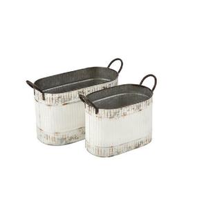 Macetero Galvanizado Estilo Francés Vintage de Alta Demanda, con Acabado Envejecido, Tamaño, Forma y Color Personalizables, para Uso en Jardinería - Product Image 3