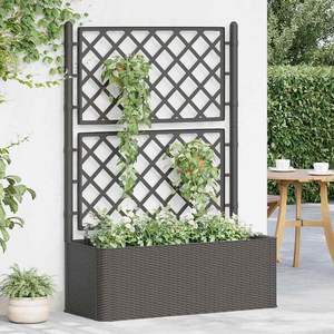 Jardinières surélevées en plastique anthracite (PP) 39,4 x 16,9 x 55,9 po pour fleurs et légumes - Product Image 3
