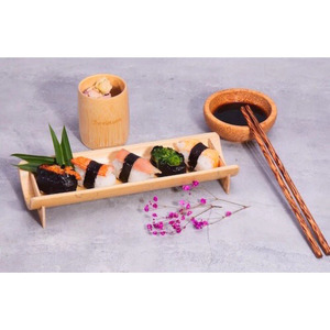 Plateau de service en bambou pour bateau alimentaire, style île tropicale, pour club de plage et complexe hôtelier - Macy - Product Image 4