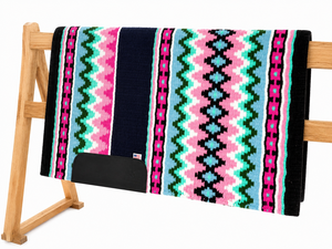 Tapis de selle en feutre de laine coloré Manaal Enterprises, doublure polaire, rembourrage polyester, modèle d'équitation SHOW PAD 05 - Product Image 2