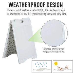 22\"x28\" <b>Plastic</b> Folding A-<b>Frame</b> Outdoor Advertising Board - Product Image 6